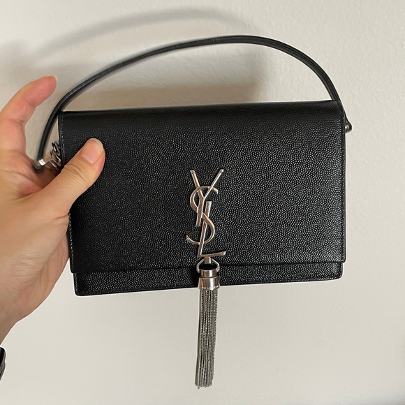 Ysl Saint Laurent Kate Tassel Chain Wallet - Picture 3 of 12